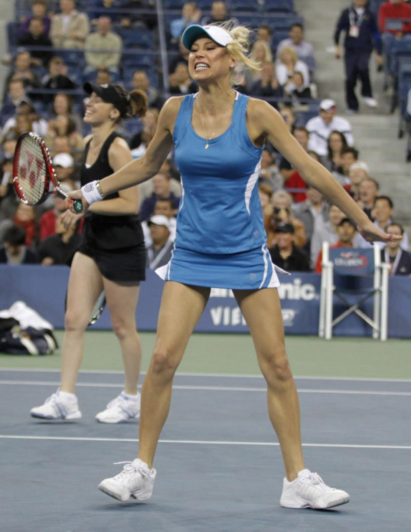 Anna Kournikova et Martina Hingis à l'US Open