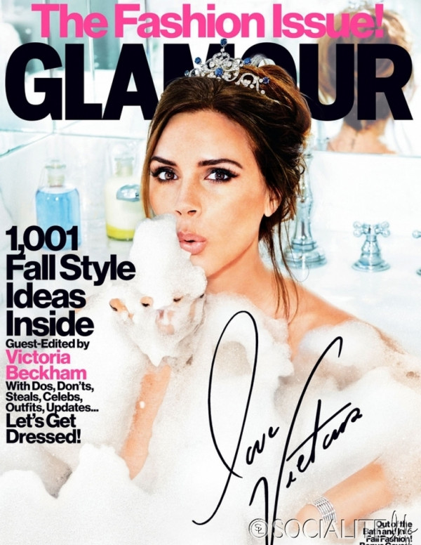 Victoria Beckham dans Glamour Magazine