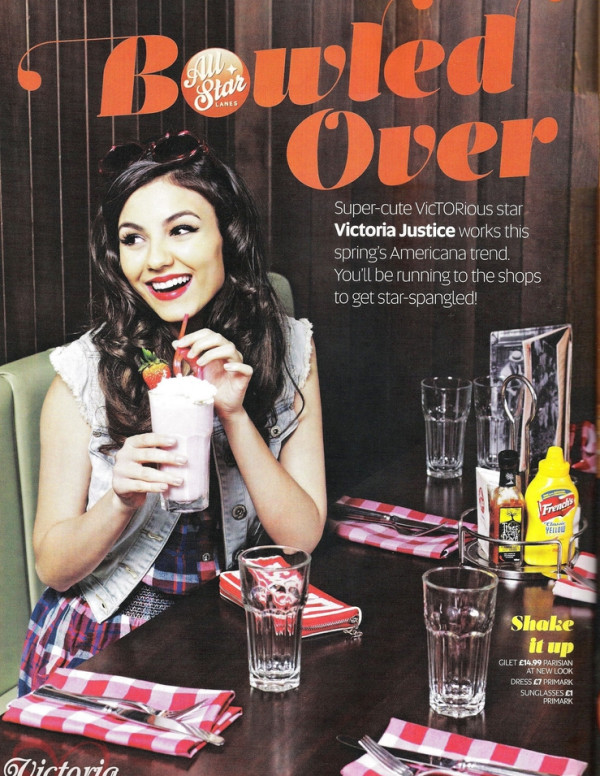 La jeune Victoria Justice en couverture d’un magazine