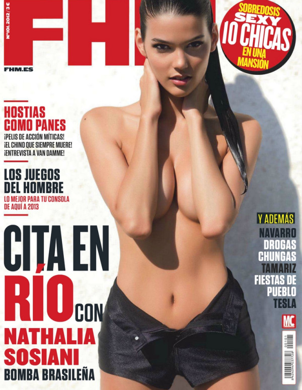 Le magazine FHM d’Espagne met Nathalia Soliani en première page