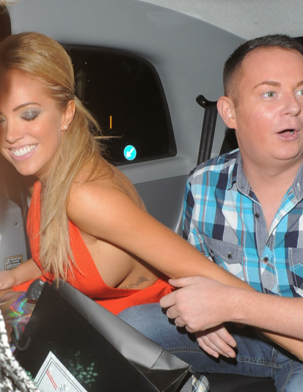 Aisleyne Horgan quittant le Playboy Club à Londres