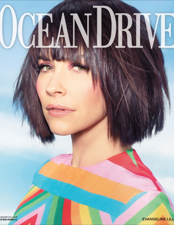 Clichés d’Evangeline Lilly pour Ocean Drive Magazine