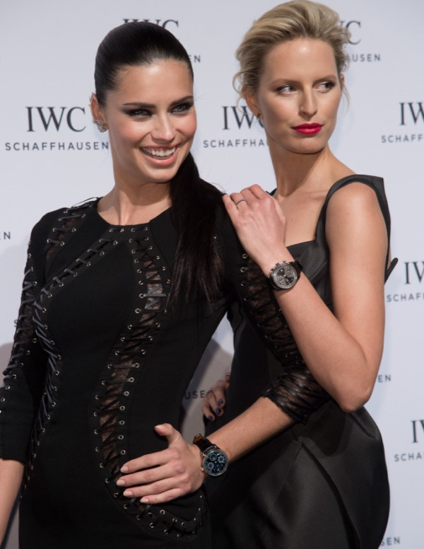 Adriana Lima lors gala IWC