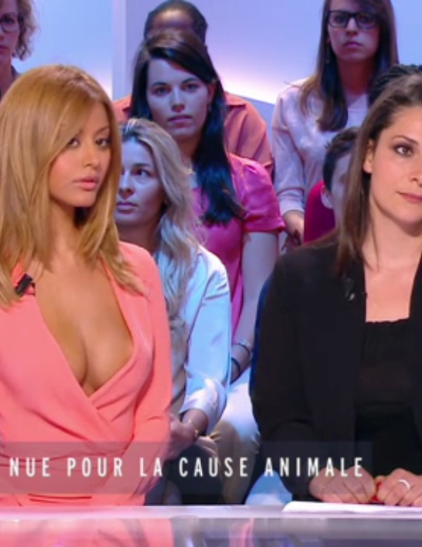 Zahia Dehar : décolleté affolant pour son passage au Grand Journal