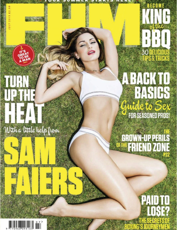 Sam Faiers en couverture de FHM