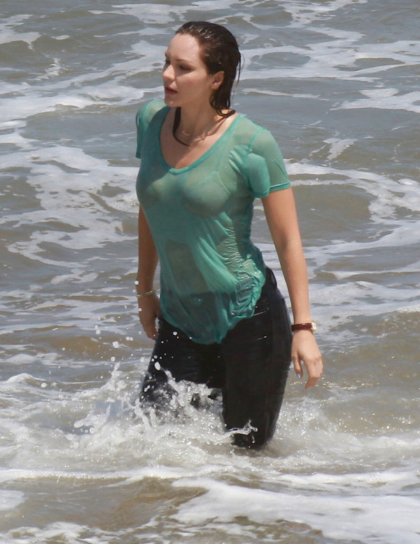 Katharine McPhee sur le tournage de Scorpion Saison 2 à Los Angeles