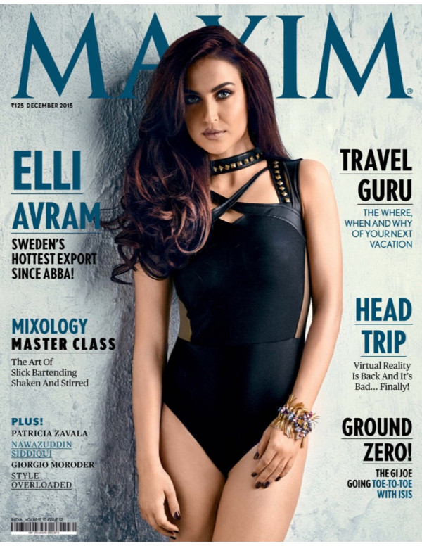 Elli Avram pose pour Maxim Inde