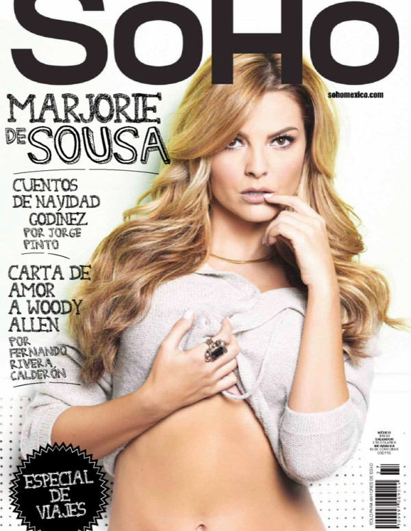Marjorie de Sousa fait la une de SOHO Mexique