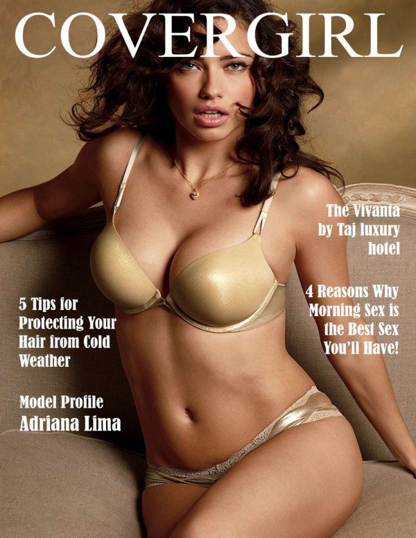 Adriana Lima en couverture pour Covergirl