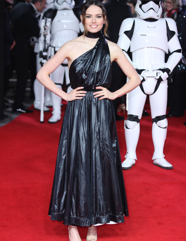 Daisy Ridley à la première de Star Wars: The Last Jedi à Londres. 