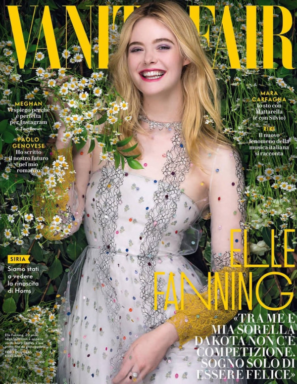 Elle Fanning pose pour le magazine Vanity Fair d'Italie pour l'édition de juin 2018