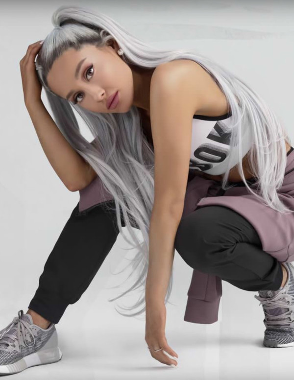 Shooting Ariana Grande pour Reebok