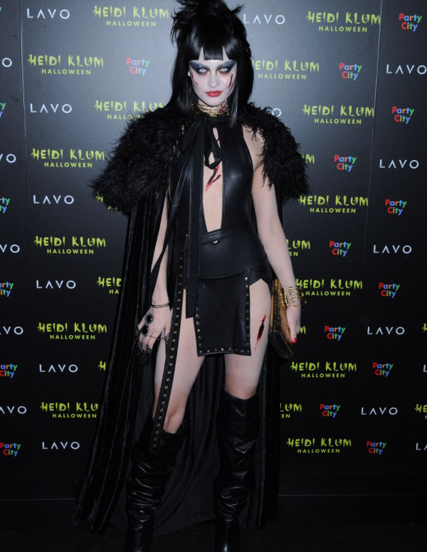 Grace Elizabeth à la soirée Halloween chez Heidi Klum