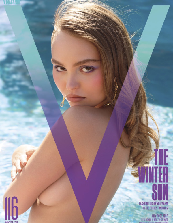 Lily-Rose Depp dans V magazine