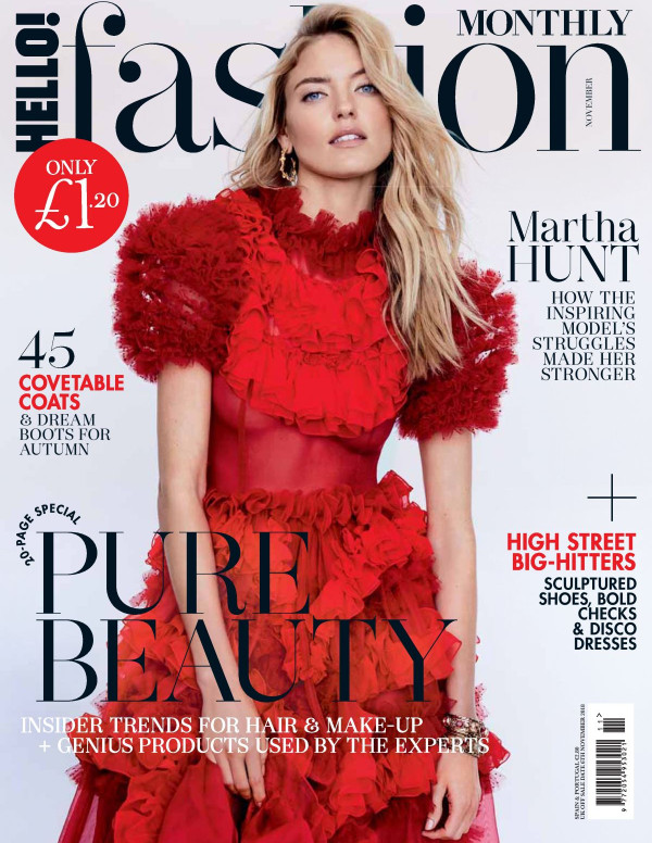 Martha Hunt dans Hello! Fashion Magazine - Novembre 2018