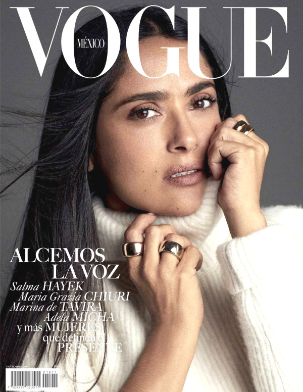 Salma Hayek dans Vogue Magazine (Mexico) Novembre 2018