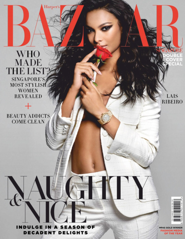 Elsa Hosk & Lais Ribeiro dans Harper's Bazaar (Singapore) - décembre 2018