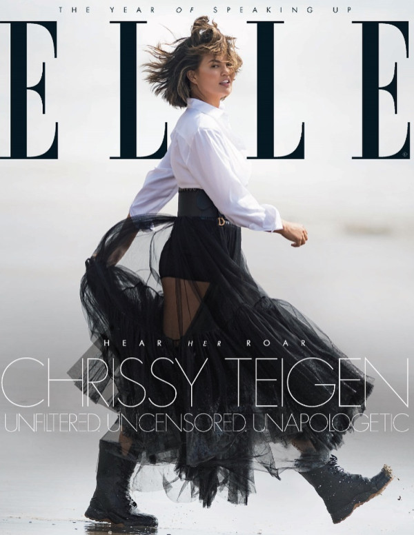 Chrissy Teigen dans Elle UK - Janvier 2019