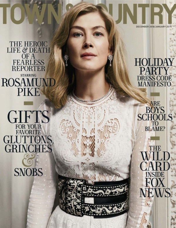 Rosamund Pike dans le magazine Town & Country