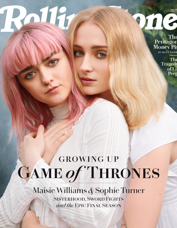 Maisie Williams & Sophie Turner dans Rolling Stone - Avril 2019