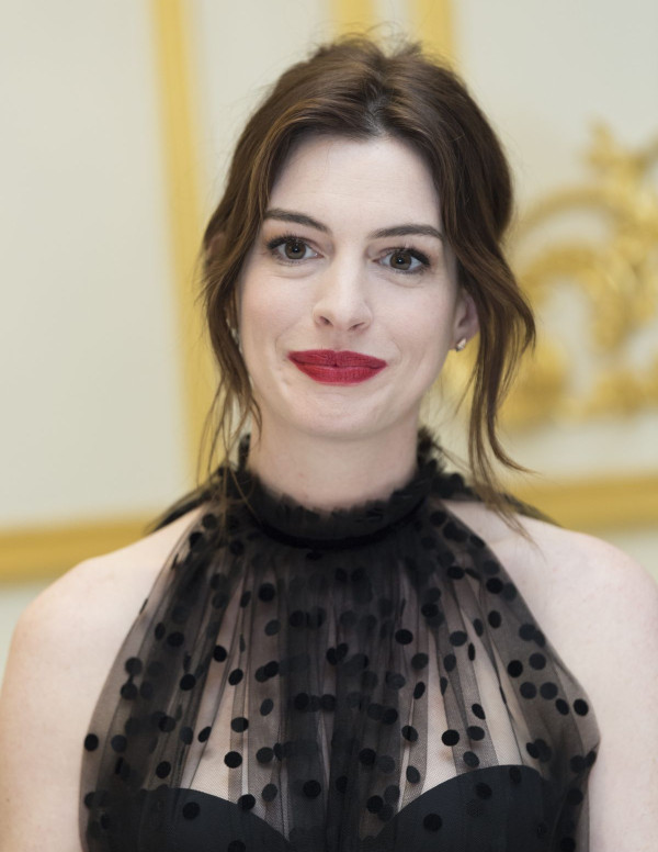 Conférence de presse d'Anne Hathaway pour la sortie du film The Hustle