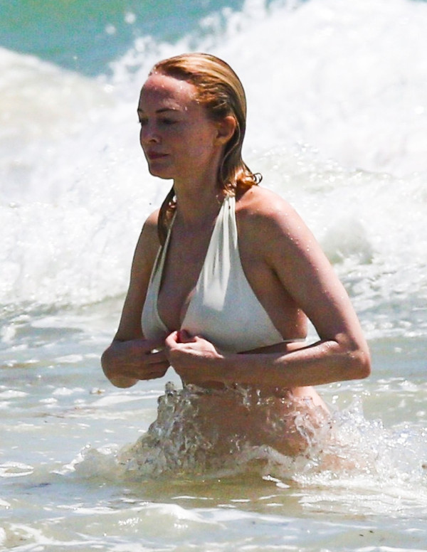 Heather Graham en vacances à Mexico