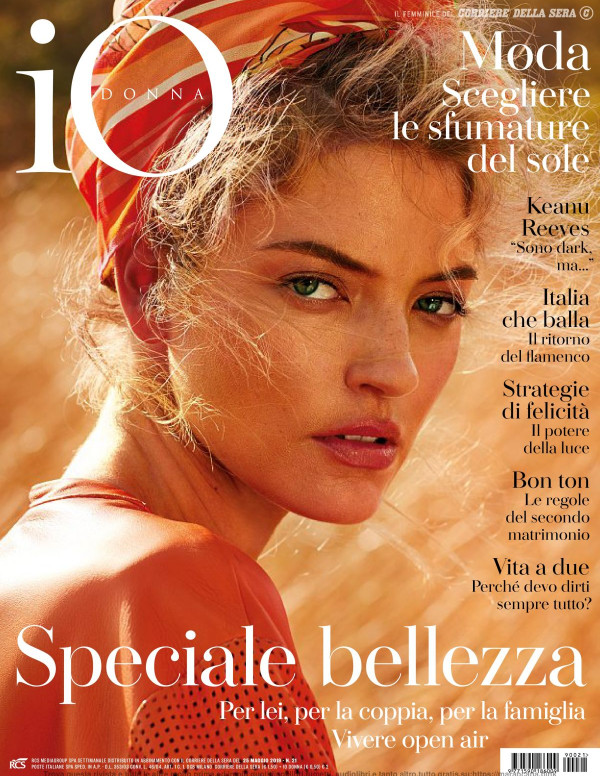 Martha Hunt dans Io Donna, Mai 2019