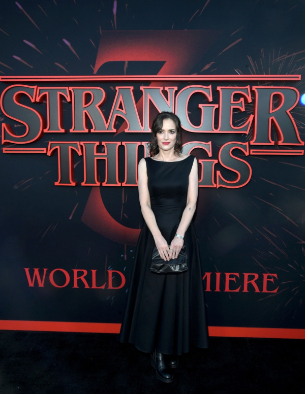Winona Ryder à la première de Stranger Things saison 3
