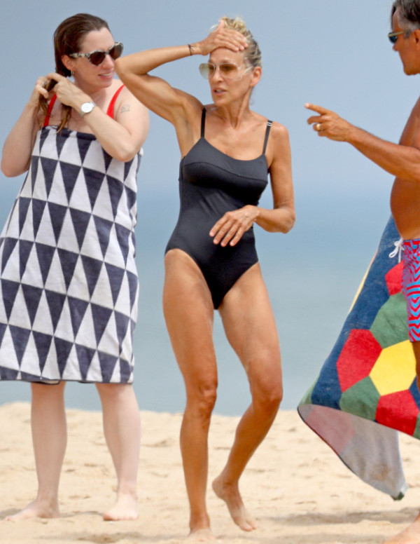 Sarah Jessica Parker à la plage