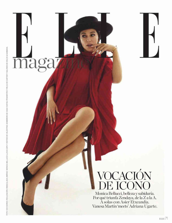 Monica Bellucci dans Elle Magazine Espagne, Août 2019