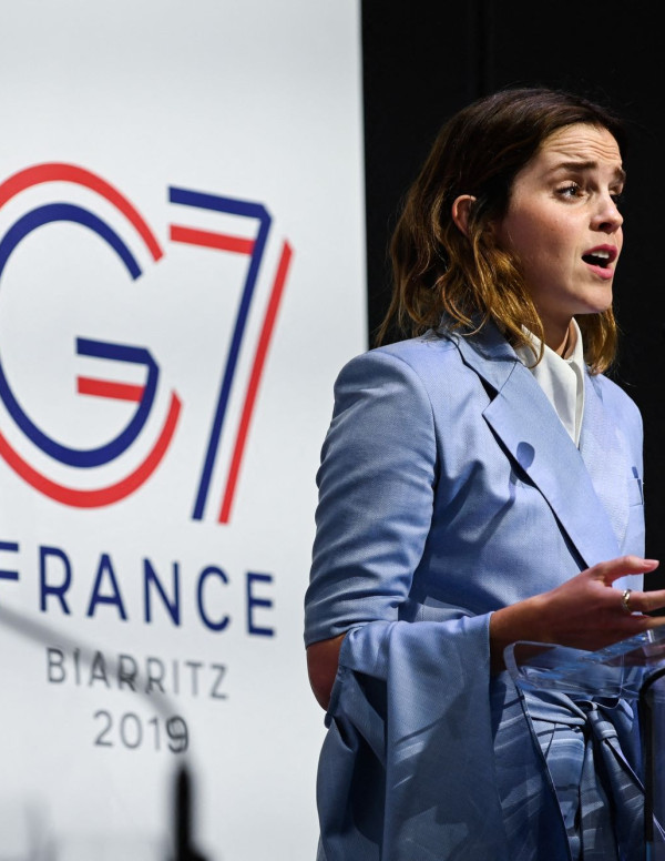 Emma Watson au sommet du G7 de Paris