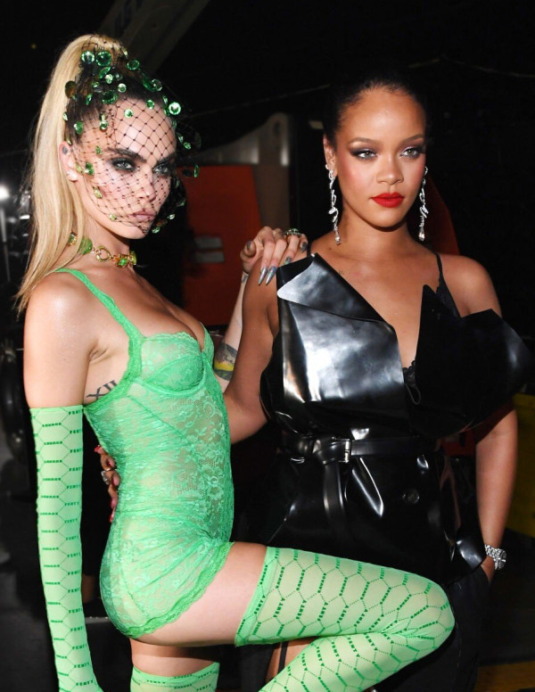 Cara Delevingne au Barclays Center pour le show de Rihanna