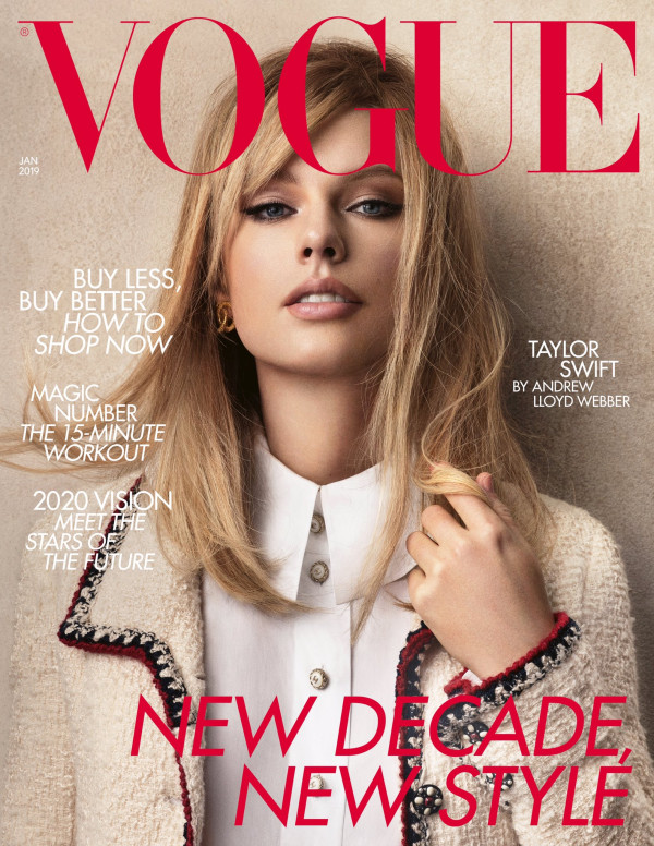 Taylor Swift dans Vogue magazine, Janvier 2020