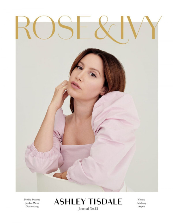 Ashley Tisdale pour Rose & Ivy Journal, décembre 2019