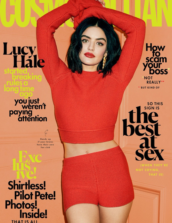Lucy Hale dans Cosmopolitan Magazine - Mars 2020