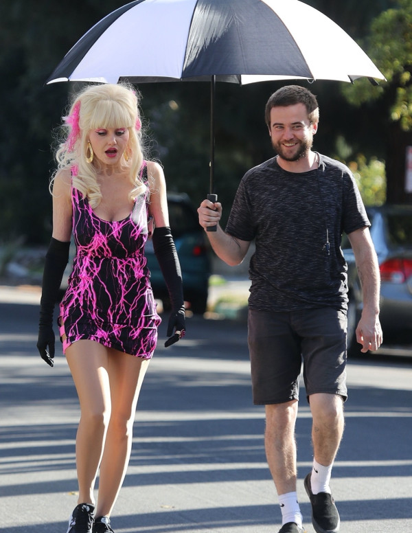 Emmy Rossum sur le tournage de la série Angelyne