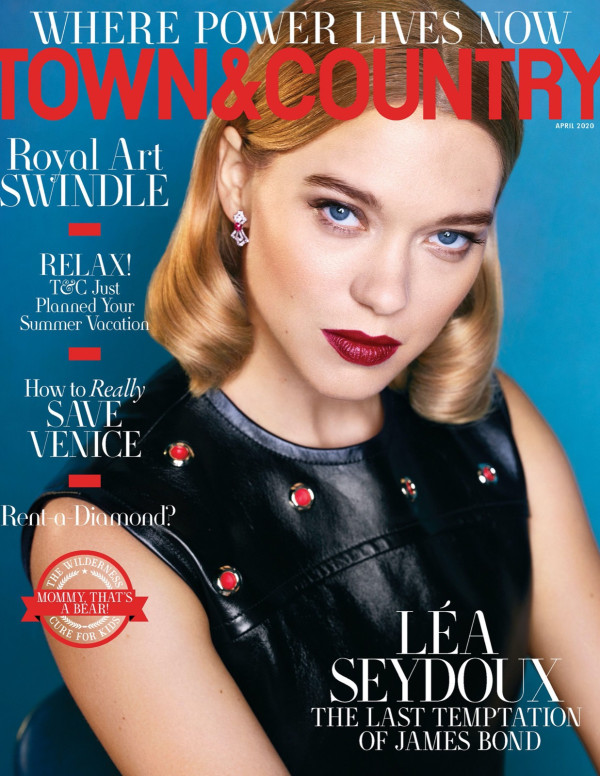 Lea Seydoux dans Town & Country Magazine, avril 2020