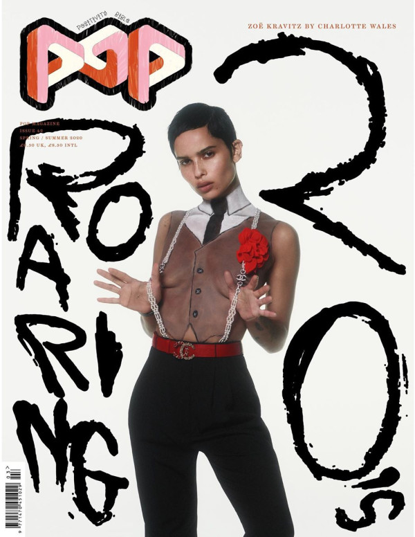 Zoe Kravitz dans Pop Magazine printemps été 2020