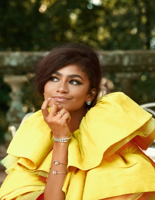 Shooting Zendaya pour BVLGARI collection Forever Jewelry