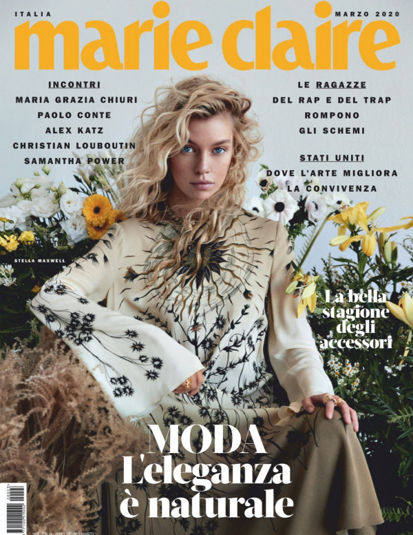 Stella Maxwell dans Marie Claire Magazine Italie, Mars 2020