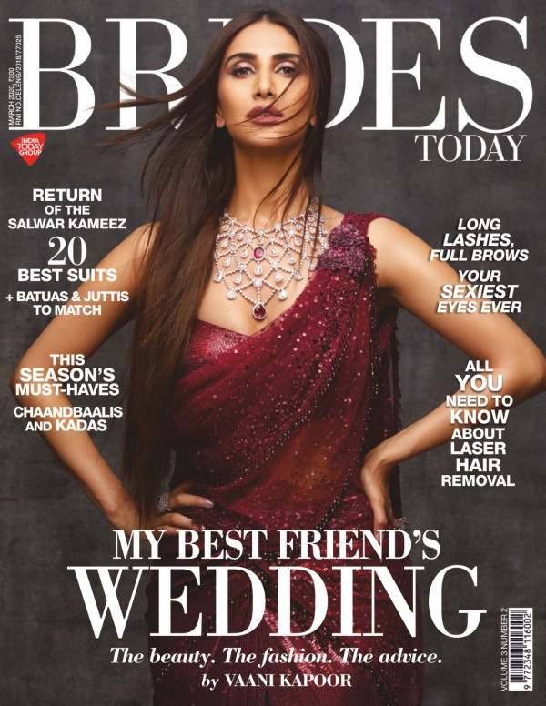Vaani Kapoor dans Brides Today Magazine, Mars 2020