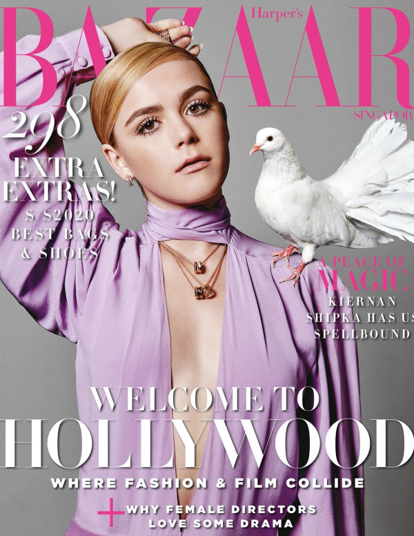 Kiernan Shipka dans Harper's Bazaar magazine Singapour, Avril 2020