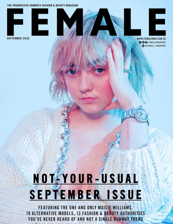 Maisie Williams dans Female Magazine, Septembre 2020