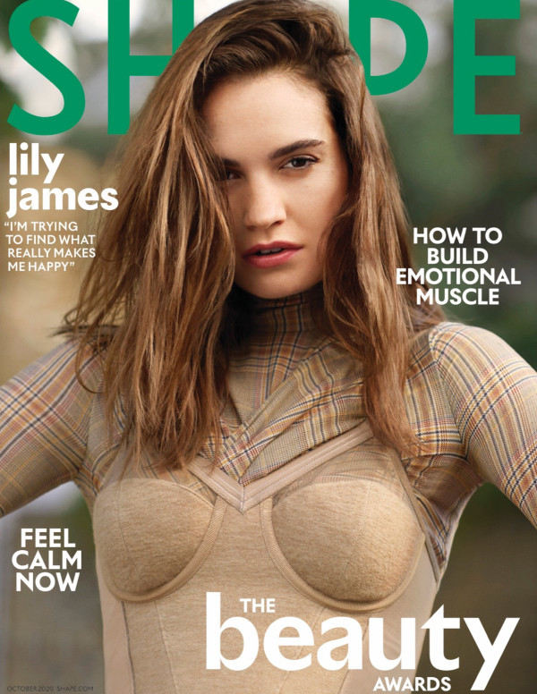 Lily James dans Shape Magazine - Septembre 2020