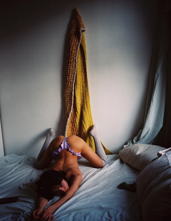 Shooting Rowan Blanchard en Lingerie par Bella Newman