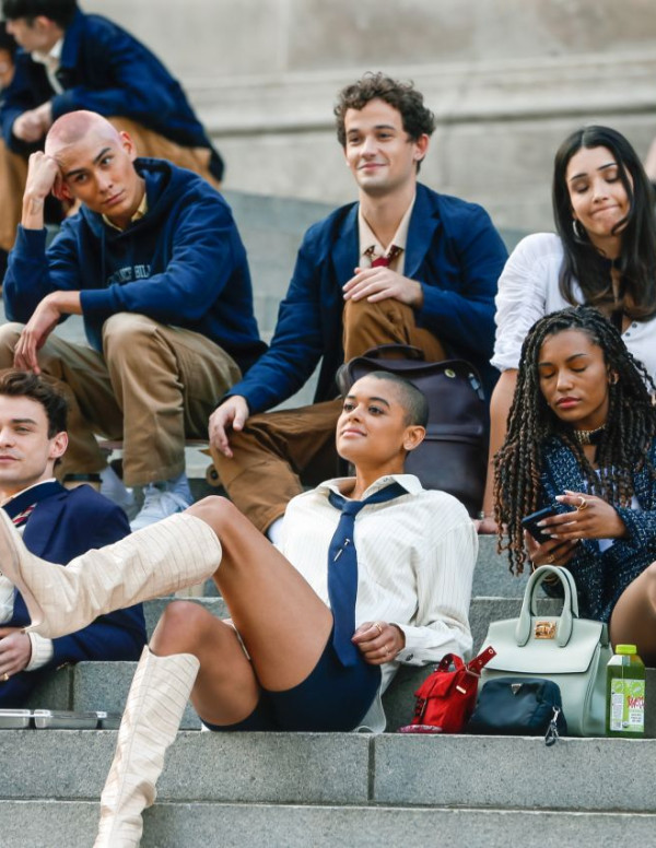 Jordan Alexander sur le tournage de Gossip Girl
