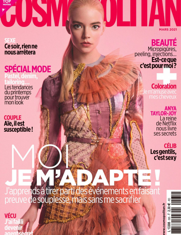 Anya Taylor-Joy dans Cosmopolitan Magazine France