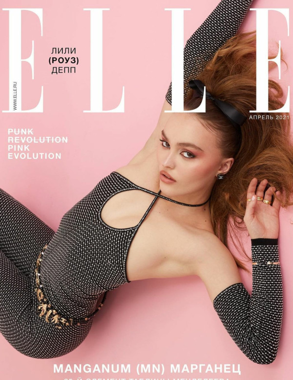 Lily-Rose Depp dans Elle (Russie)