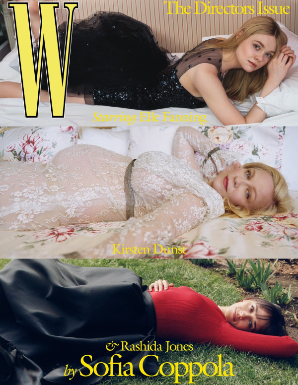 Elle Fanning, Kirsten Dunst et Rashida Jones dans W Magazine