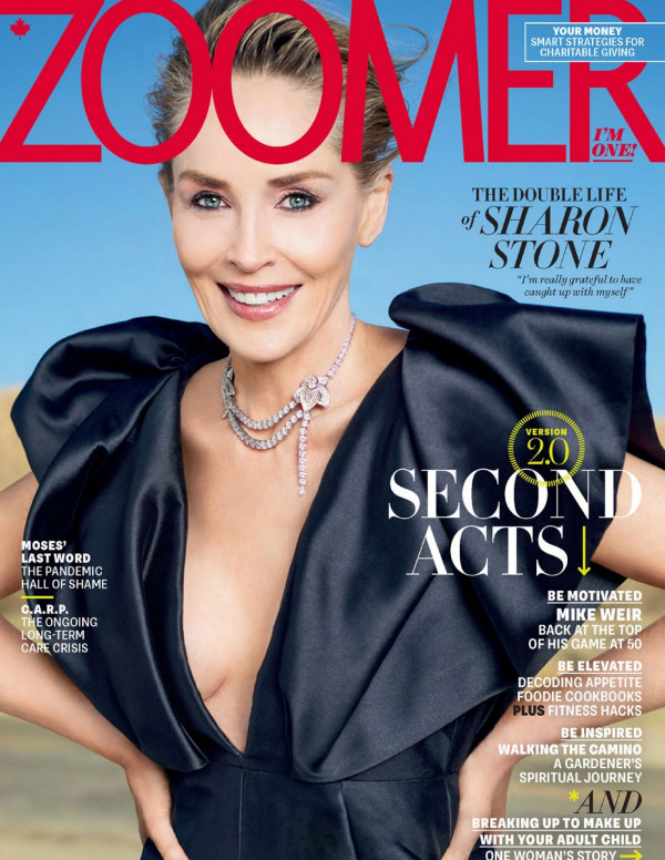 Sharon Stone dans Zoomer Magazine
